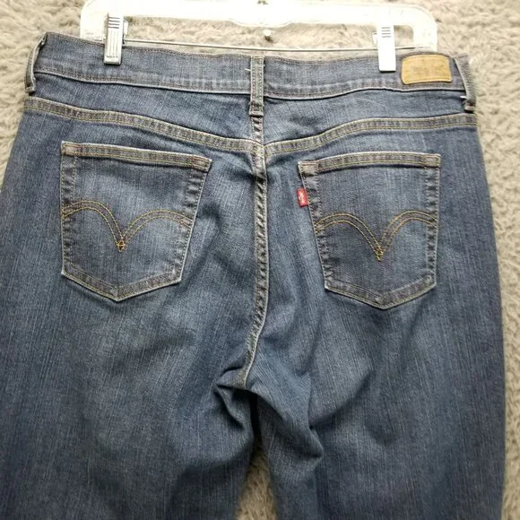 Levis Jeans Womens 12 Blue  515 Bootcut Mid Rise Stretch V Pocket - Picture 9 of 13
